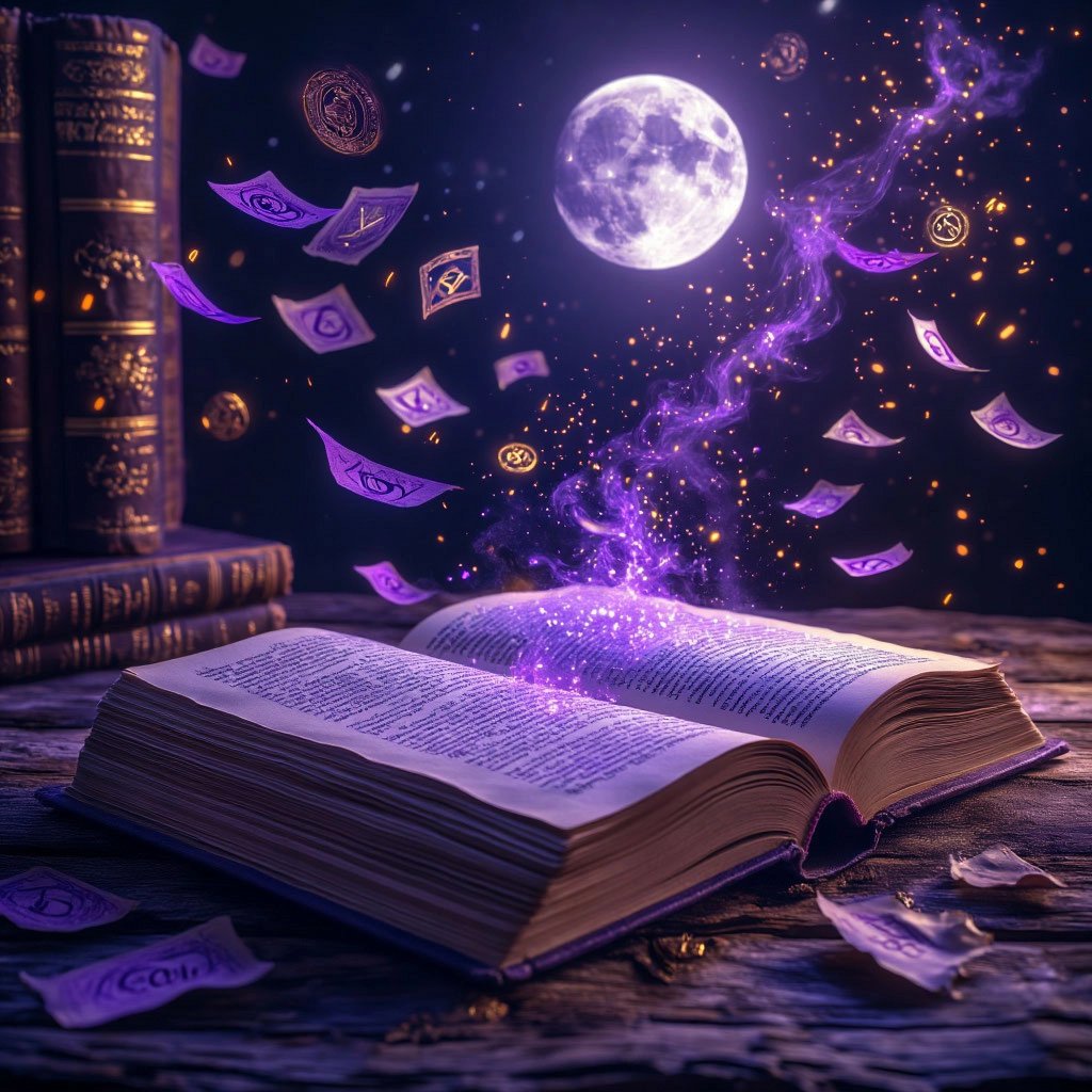 Приснилась книга — мистическая открытая книга со светящимися золотыми страницами